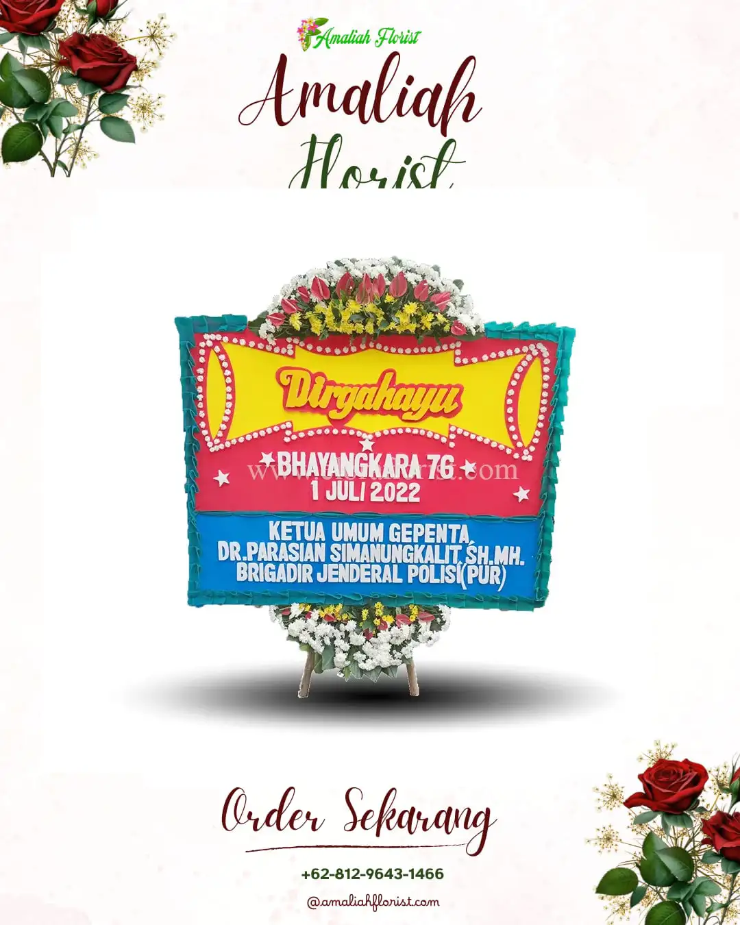 Papan Bunga HUT Ulang Tahun Ngolodono